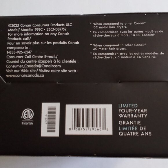 CONAIR INFINITPRO DIGITALAIR ADVANCING DRYER TECHNOLOGY NEXT-GEN AIR PERFORMANCE - Picture 6 of 15